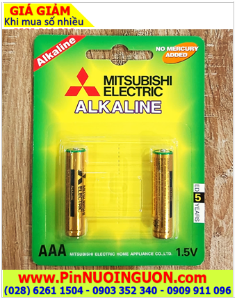 Mitsubishi LR03 _Pin đũa AAA 1.5v Alkaline Mitsubishi LR03 MN2400 chính hãng (Loại vỉ 2viên)